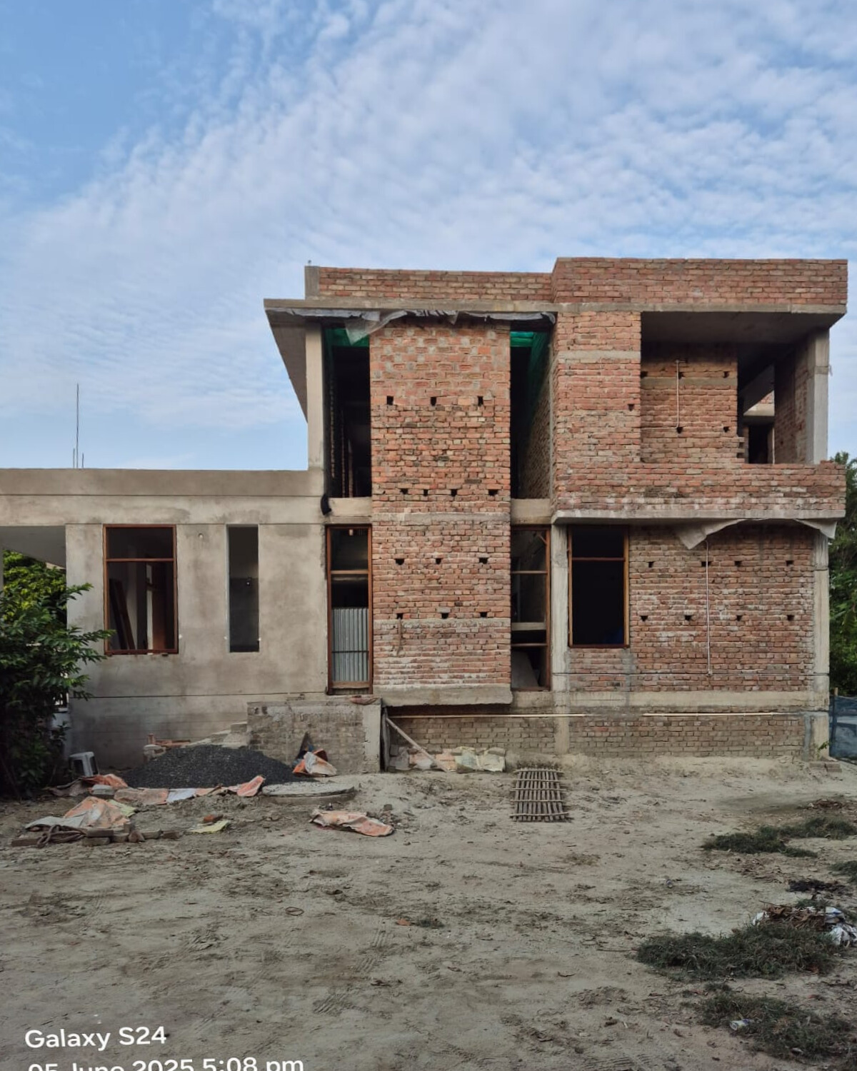 Construction site progress